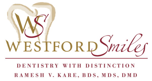Logo for Westford Smiles Dentistry with Distinction, Ramesh V Kare, BDS, MDS, DMD